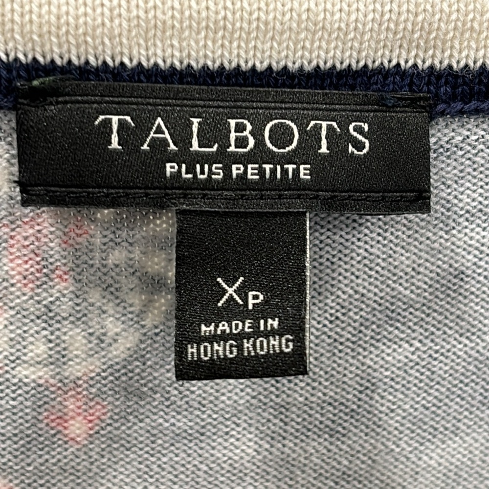 Talbots Nautical Maps Theme Lightweight Cardigan … - image 4